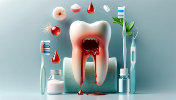 dente con sangue