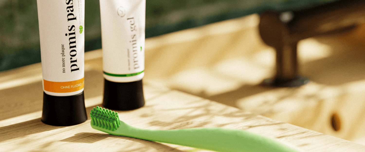 promis dentifricio senza fluoro naturale sostenibile spazzolini portaspazzolini